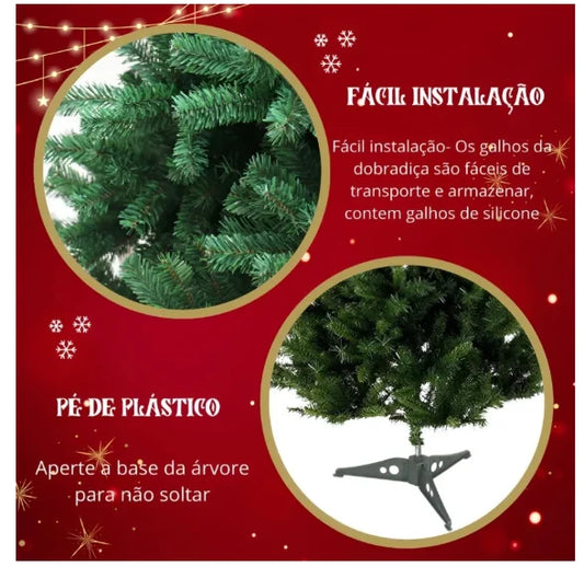 Árvore de Natal Verde 120cm/150cm/180cm. Decoração de Natal Árvore de Pinheiro Premium