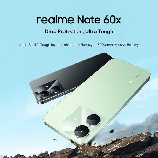 Celular Smartphone Realme Note 60X 4G 3GB Ram 64GB Rom 5000mAh