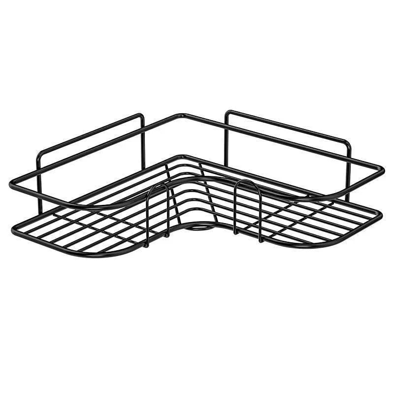 Prateleira de Banheiro Suporte para Shampoo Rack de Armazenamento Cozinha Sem Perfuração Prateleira Triangular Acessórios de Banheiro