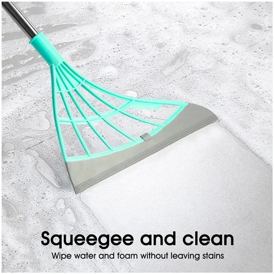 Vassoura Raspador de Silicone Mágico Limpador de Vidros de Altura Mop de Chão Vassoura de Limpeza Doméstica para Banheiro Varredura com Água