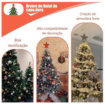 Árvore de Natal Verde 120cm/150cm/180cm. Decoração de Natal Árvore de Pinheiro Premium