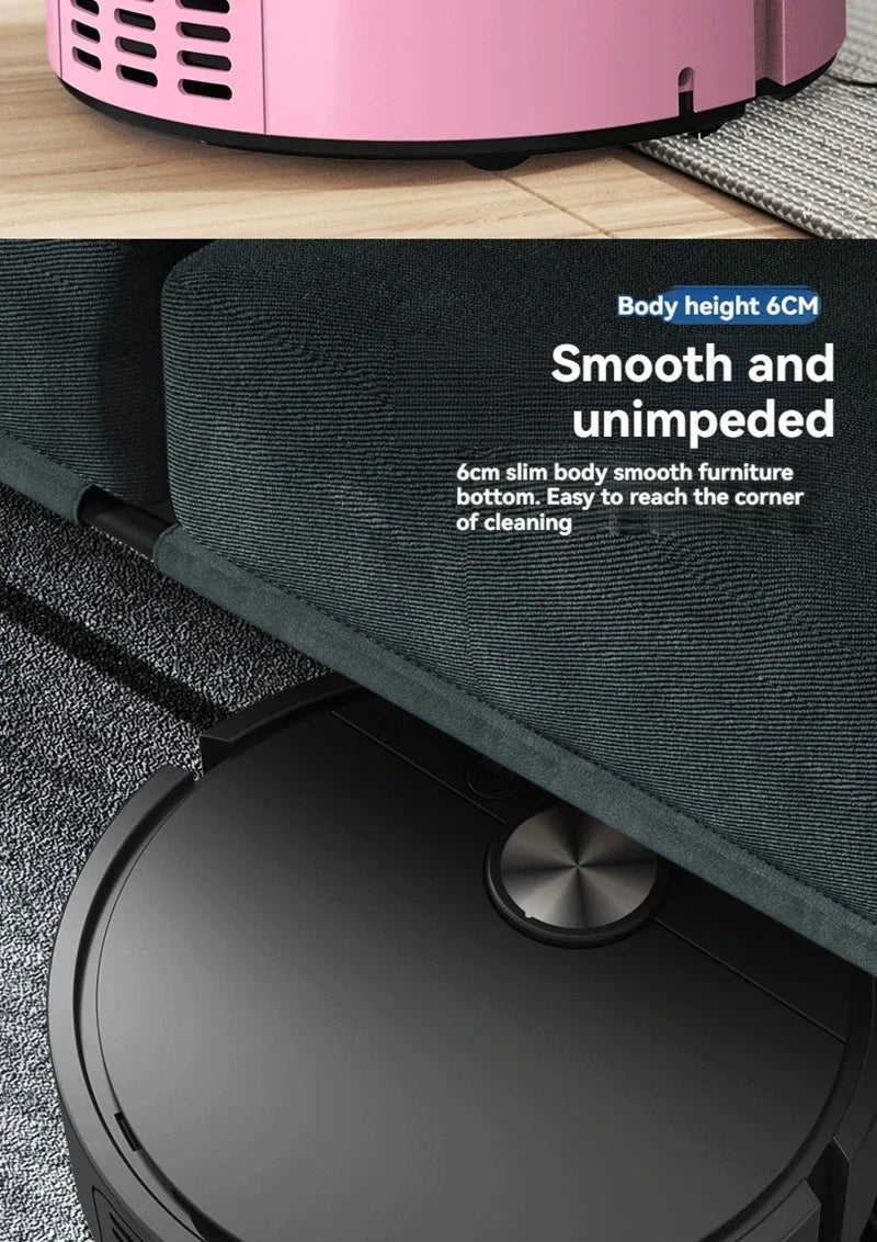Robô de Limpeza Inteligente Xiaomi Mini Aspirador com Função de Mopa, Sucção e Varrer Integrados, Robô de Limpeza Totalmente Automático