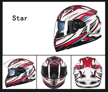 Full Face Motorcycle Helmets Latest Downhill Racing Motorbike Riding Casco Capacete De Moto DOT Approved For Men Women Kask