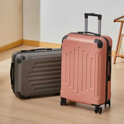 Mala de 20/24 polegadas com Rodas Universais e Cadeado de Combinação, Mala de Viagem de Grande Capacidade