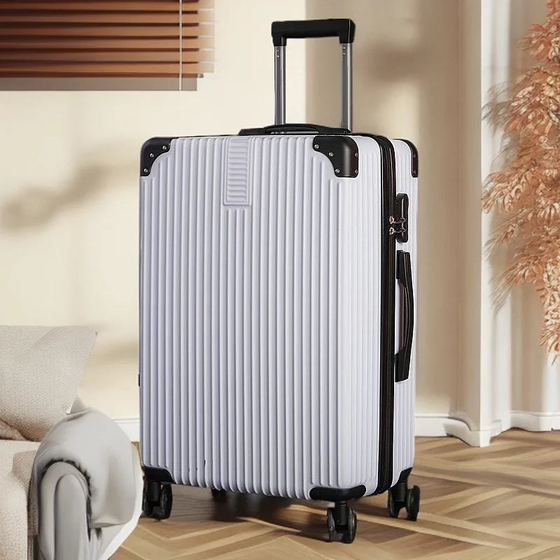 Mala de Rodinhas 20 24 26 28" Maleta de Viagem com Rodas, Cadeado de Combinação, Bagagem de Mão