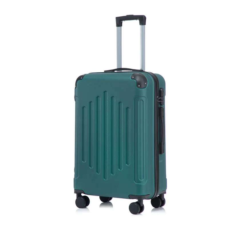 Mala de 20/24 polegadas com Rodas Universais e Cadeado de Combinação, Mala de Viagem de Grande Capacidade