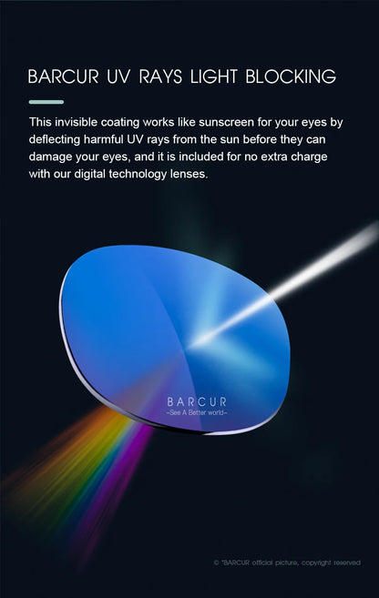 Óculos de Sol BARCUR Design TR90 para Homens Polarizados, Leves, Esportivos, Óculos de Sol para Mulheres, Acessório de Óculos com Proteção UVAB