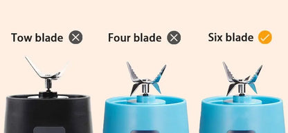 Liquidificador de suco doméstico de 380ml, mini espremedor elétrico USB recarregável, eletrodoméstico para uso doméstico