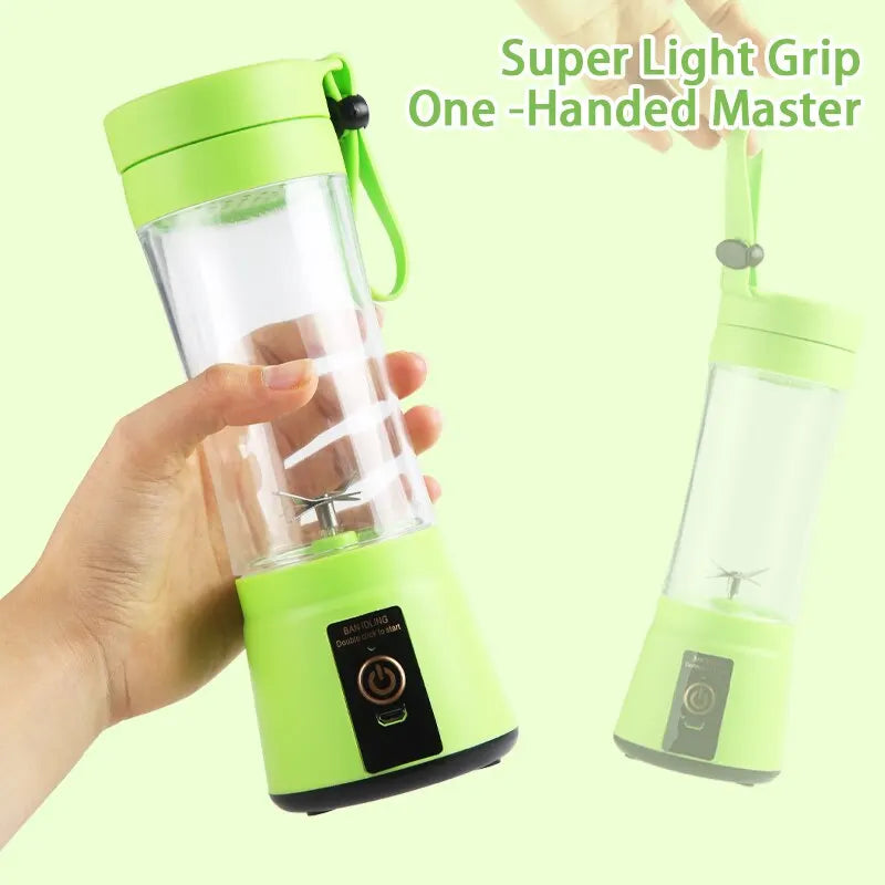 Liquidificador de suco doméstico de 380ml, mini espremedor elétrico USB recarregável, eletrodoméstico para uso doméstico