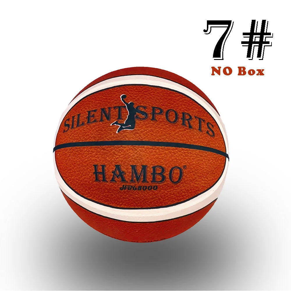 Basquete Silencioso Tamanho 7# (29,5") 6#/5# Bola de Basquete de Espuma Interna Texturizada Sem Ar para Dribles Silenciosos Treinamento Bola Silenciosa Presente