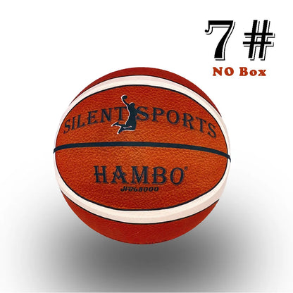 Basquete Silencioso Tamanho 7# (29,5") 6#/5# Bola de Basquete de Espuma Interna Texturizada Sem Ar para Dribles Silenciosos Treinamento Bola Silenciosa Presente
