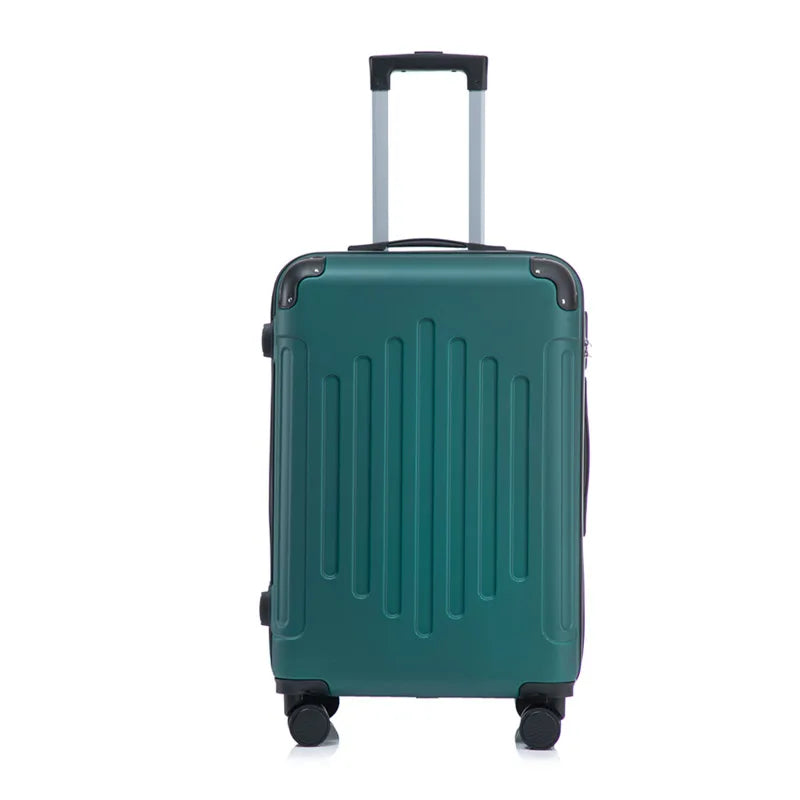 Mala de 20/24 polegadas com Rodas Universais e Cadeado de Combinação, Mala de Viagem de Grande Capacidade