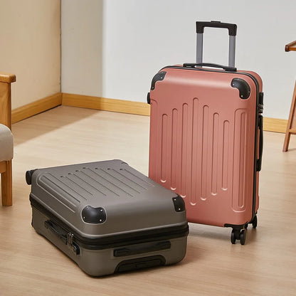 Mala de 20/24 polegadas com Rodas Universais e Cadeado de Combinação, Mala de Viagem de Grande Capacidade