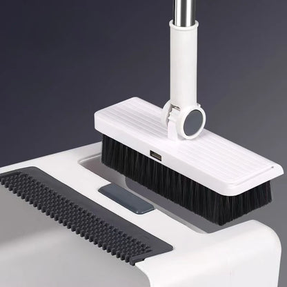 Vassoura pá escova 3 em 1 dobrável de cerdas macias duráveis e antiaderentes 2025