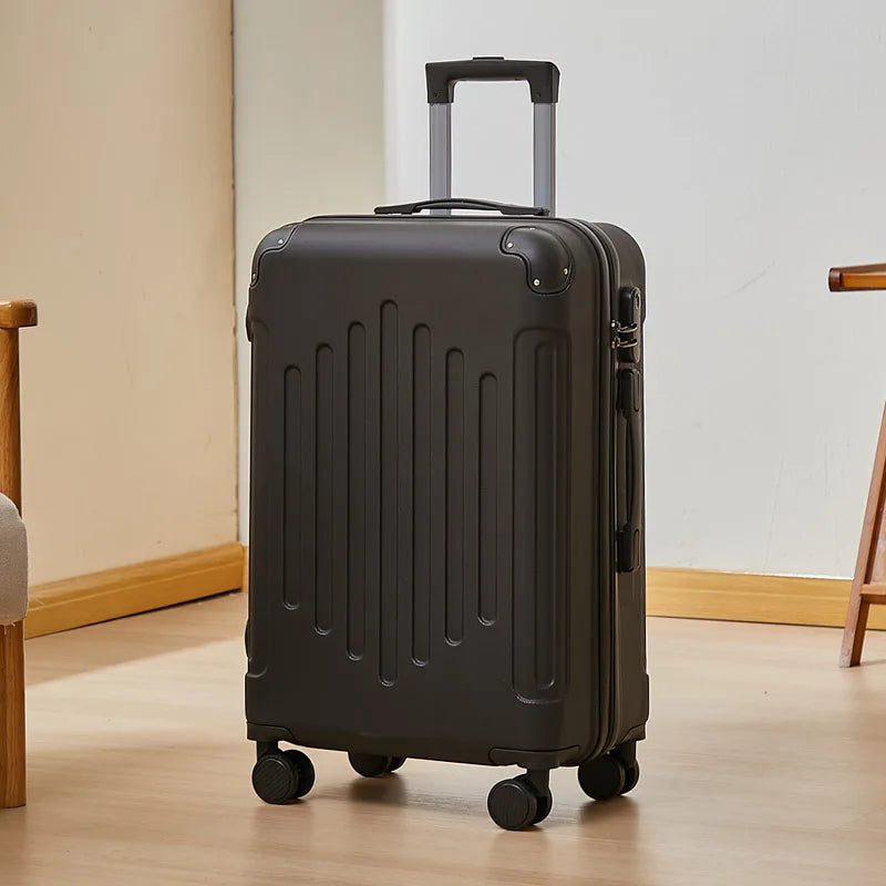 Mala de 20/24 polegadas com Rodas Universais e Cadeado de Combinação, Mala de Viagem de Grande Capacidade