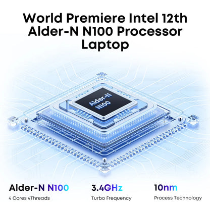 Notebook CHUWI GemiBook Plus 15,6'' 16GB RAM 512GB SSD Computador Windows 11 Laptop 12ª Geração Intel Alder Lake N150 / N100