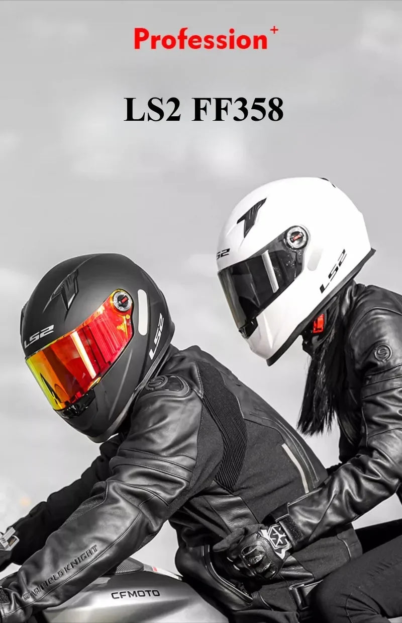 Capacete de Motociclista LS2 FF358 Preto e Branco Capacetes Full Face Tamanho Brasileiro LS2 FF358 Preto e Rosa Novo Capacete L-XXXL Forro FF358