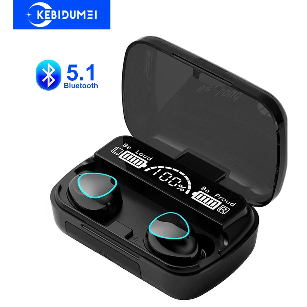 TWS Wireless Earphones Bluetooth Headphones in ear Earbuds HiFi Stereo Noise Reduction Headsets LED Display for Xiaomi Huawei