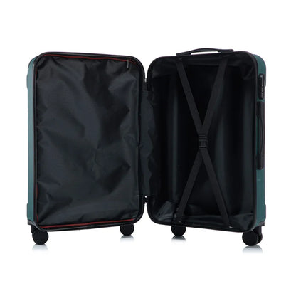 Mala de 20/24 polegadas com Rodas Universais e Cadeado de Combinação, Mala de Viagem de Grande Capacidade