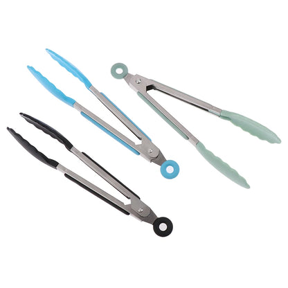 Pegador de Silicone para Churrasco, Cozinha, Salada, Pão, Pegador Antiaderente para Churrasco, Clipes e Grampos de Aço Inoxidável, Ferramentas e Gadgets