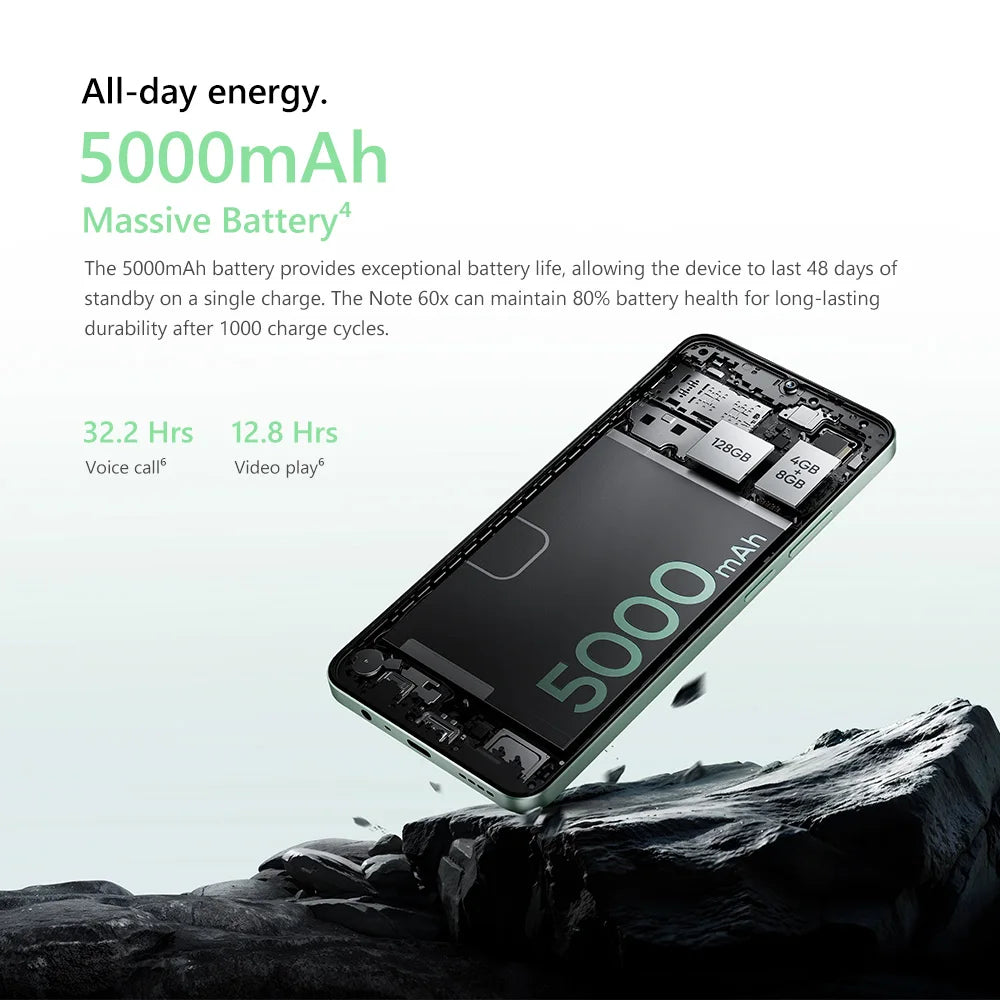 Celular Smartphone Realme Note 60X 4G 3GB Ram 64GB Rom 5000mAh