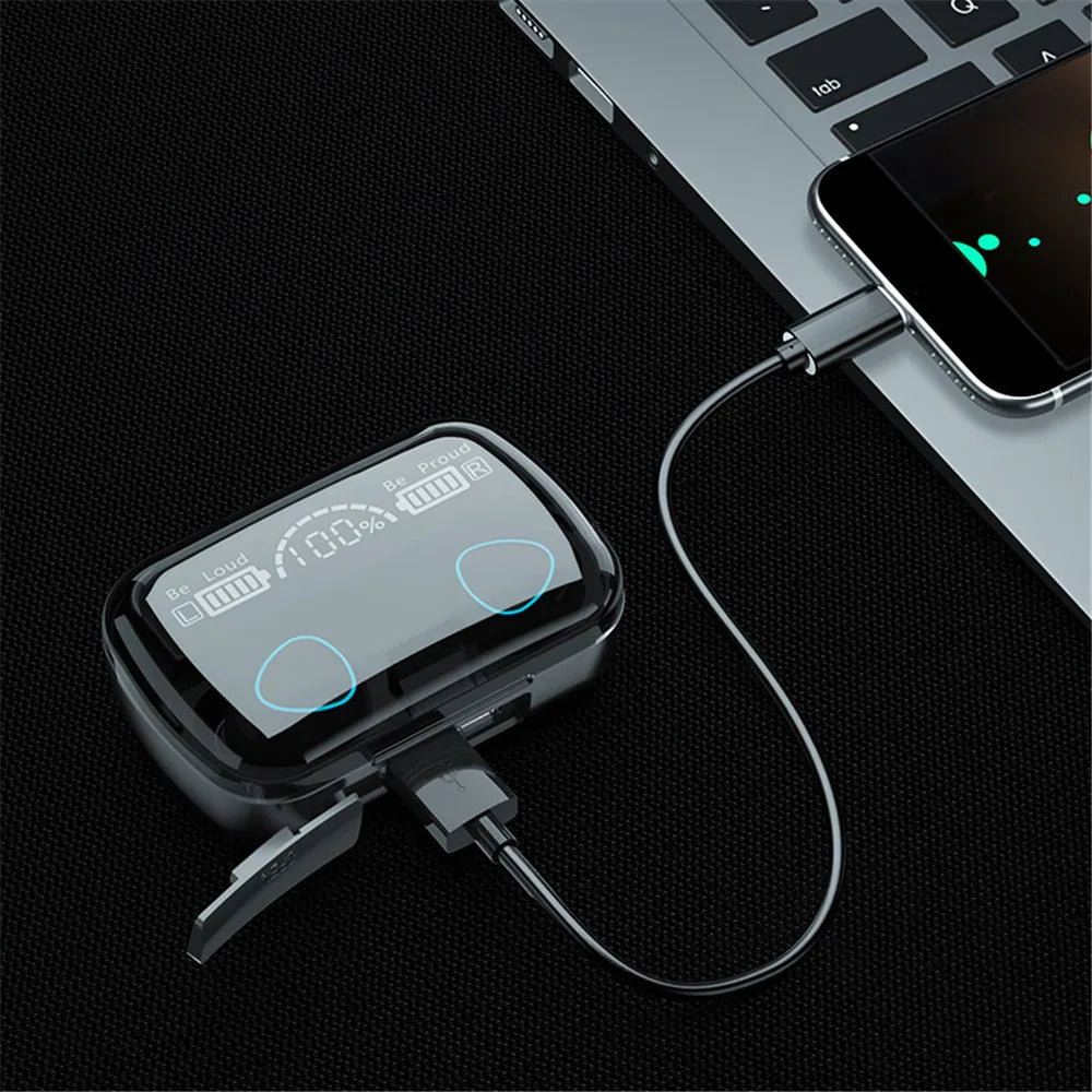 TWS Wireless Earphones Bluetooth Headphones in ear Earbuds HiFi Stereo Noise Reduction Headsets LED Display for Xiaomi Huawei