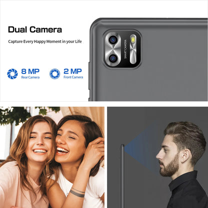 Tablet PRITOM de 8 polegadas Android 13, 8GB (4+4 Expansível) RAM, 64GB ROM, Expansão até 1TB, Tela IPS 1280x800, Bateria 5000mAh, Câmera Dupla, WiFi