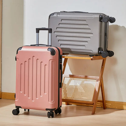 Mala de 20/24 polegadas com Rodas Universais e Cadeado de Combinação, Mala de Viagem de Grande Capacidade