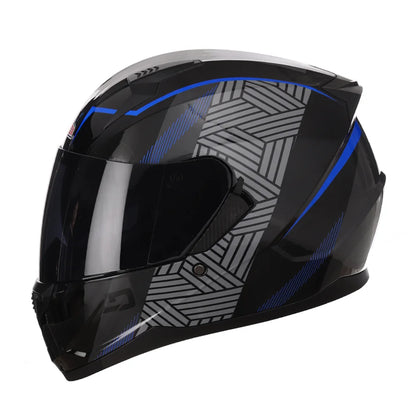Motorcycle Helmet Full Face Double Lens Capacete Professional Men Women Four Seasons DOT ECE Approved Safety Protective Casco
