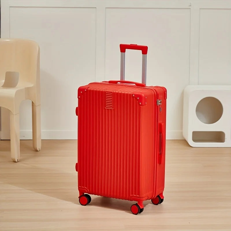 Mala de Rodinhas 20 24 26 28" Maleta de Viagem com Rodas, Cadeado de Combinação, Bagagem de Mão