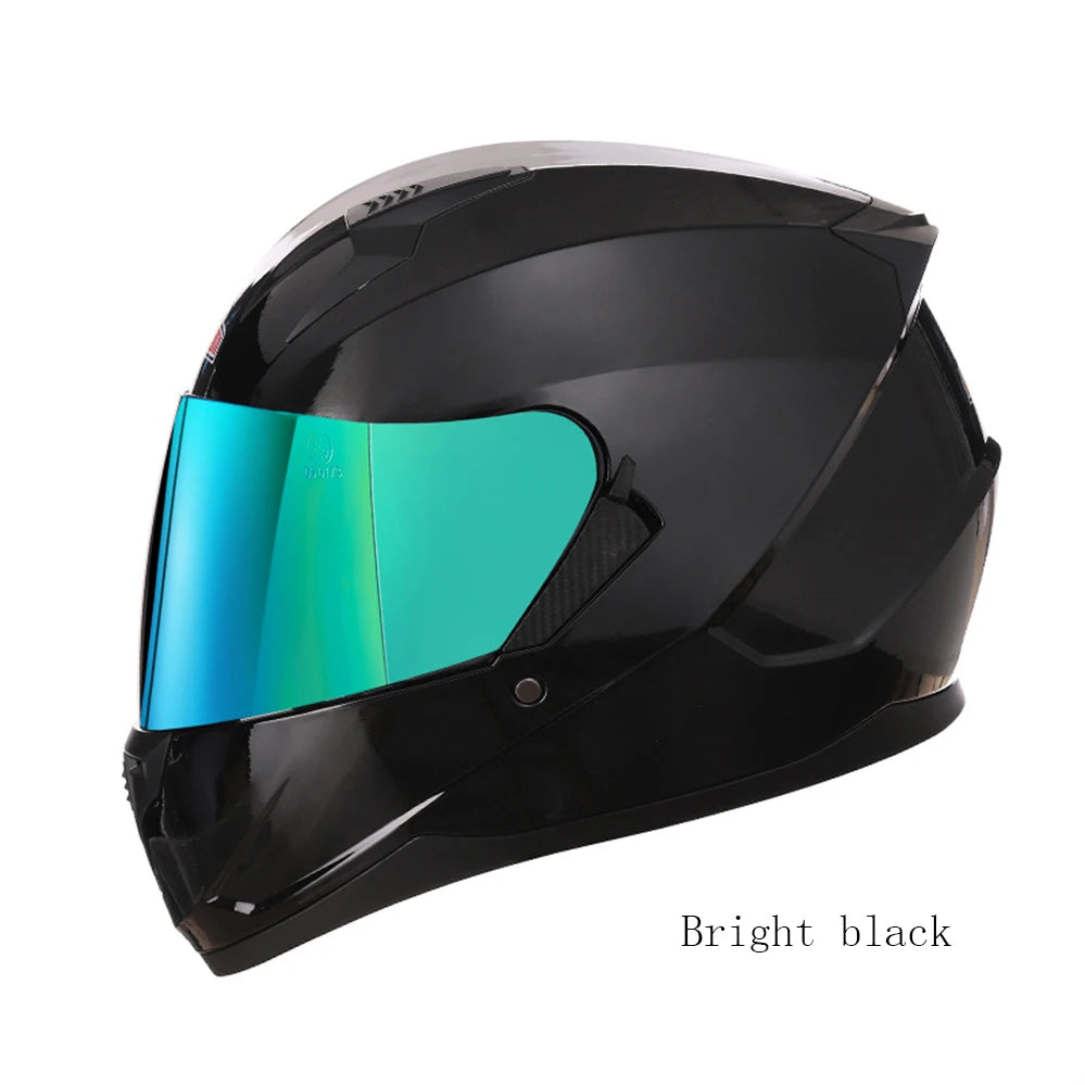 Motorcycle Helmet Full Face Double Lens Capacete Professional Men Women Four Seasons DOT ECE Approved Safety Protective Casco