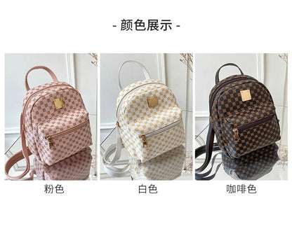Polka Dot Women Backpack 2025 Fashion PU Leather Large Capacity Bookbag Casual Print Daypack For School College Girls