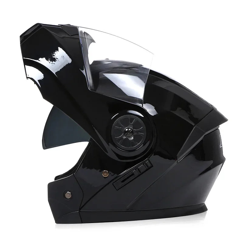 Capacete Modular com Duas Lentes BLD para Motocicleta, Seguro, Rebatível, Capacetes Profissionais de Motocross e Corrida, Capacete Integral para Moto