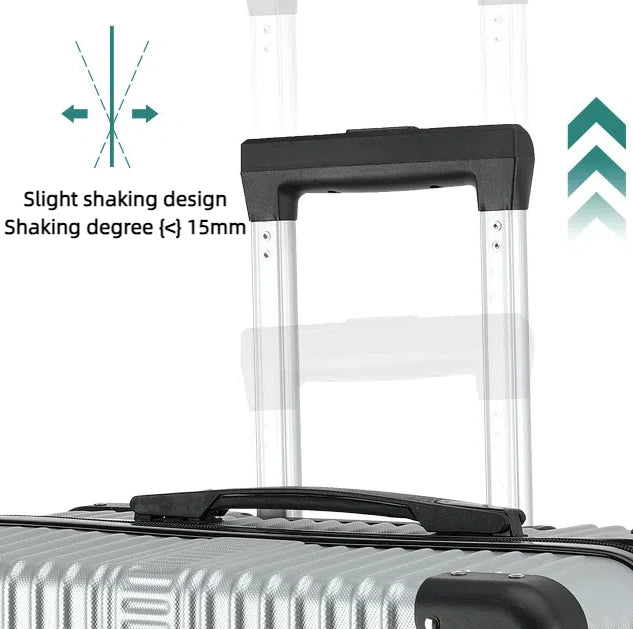 Mala de Rodinhas 20 24 26 28" Maleta de Viagem com Rodas, Cadeado de Combinação, Bagagem de Mão