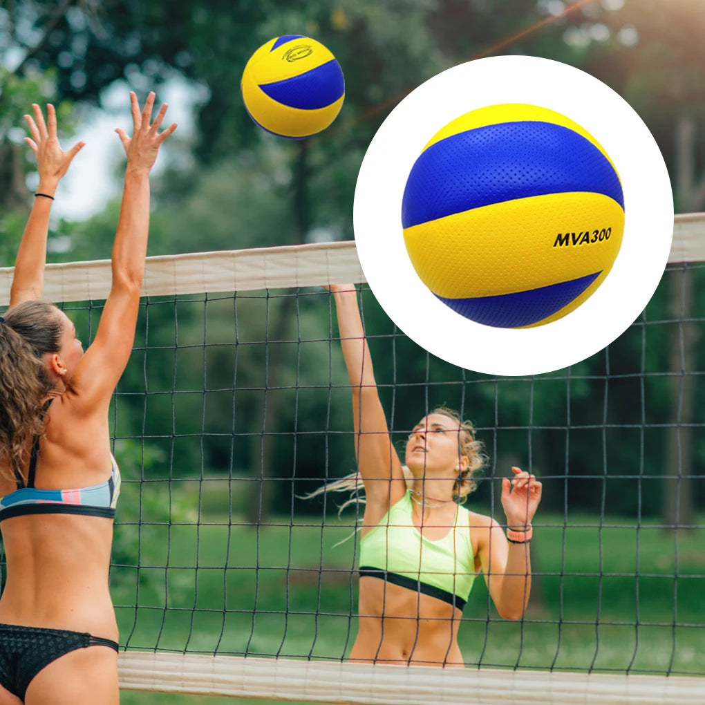 Bola de Voleibol de Couro PU Tamanho 5 Concursos Toque Macio Esportivo Indoor e Outdoor Treinamento de Academia Voleibol MVA300 V300W V200W