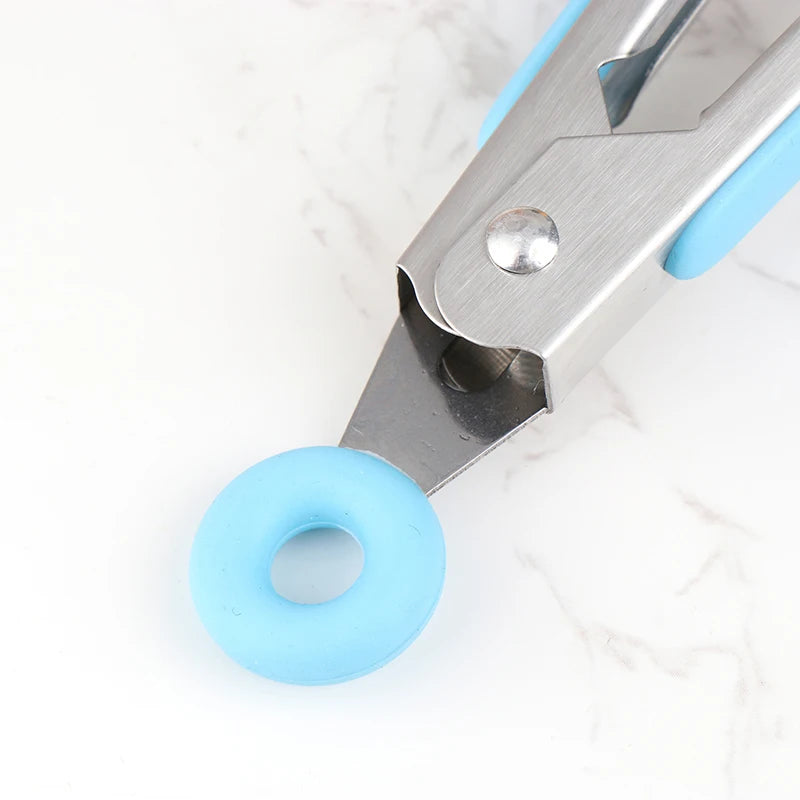 Pegador de Silicone para Churrasco, Cozinha, Salada, Pão, Pegador Antiaderente para Churrasco, Clipes e Grampos de Aço Inoxidável, Ferramentas e Gadgets