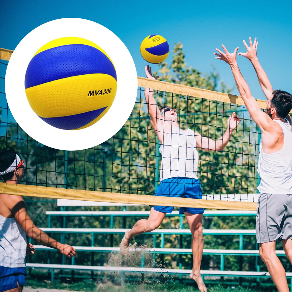 Bola de Voleibol de Couro PU Tamanho 5 Concursos Toque Macio Esportivo Indoor e Outdoor Treinamento de Academia Voleibol MVA300 V300W V200W