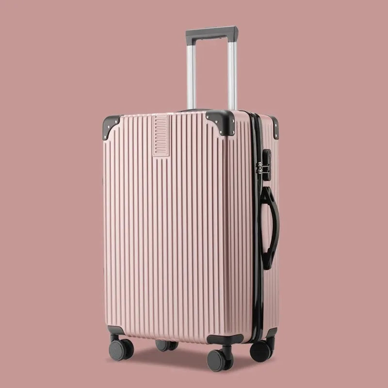 Mala de Rodinhas 20 24 26 28" Maleta de Viagem com Rodas, Cadeado de Combinação, Bagagem de Mão