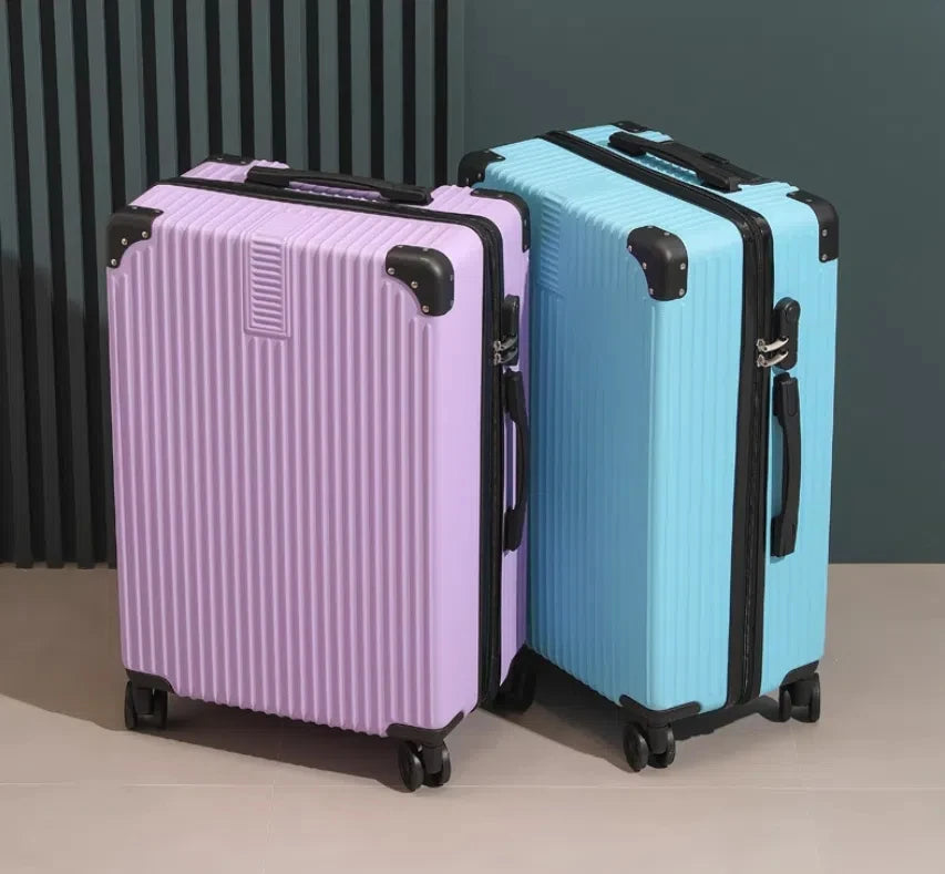 Mala de Rodinhas 20 24 26 28" Maleta de Viagem com Rodas, Cadeado de Combinação, Bagagem de Mão