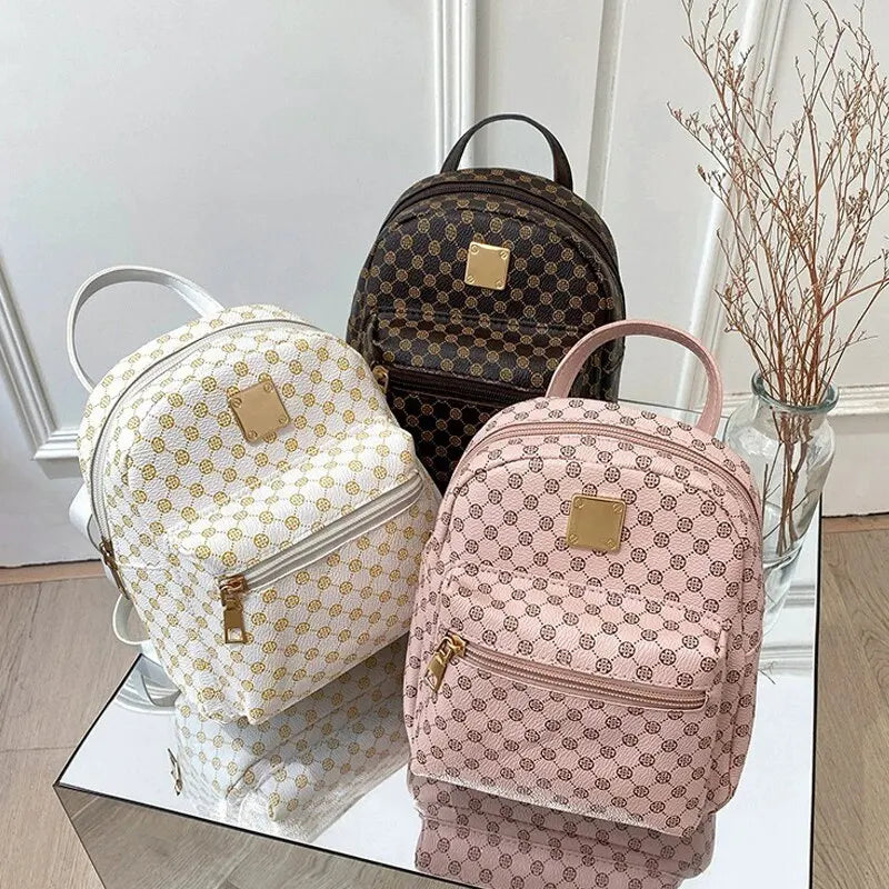 Classic Women Backpack Fashion School Bags Female Daily Shopping Girl Backpacks Schoolbags