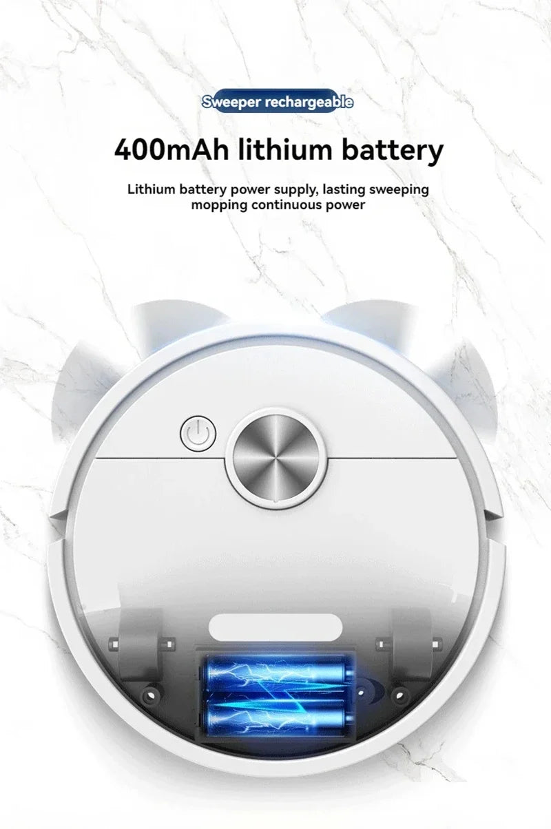 Robô de Limpeza Inteligente Xiaomi Mini Aspirador com Função de Mopa, Sucção e Varrer Integrados, Robô de Limpeza Totalmente Automático