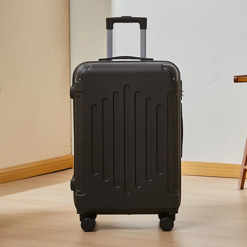 Mala de 20/24 polegadas com Rodas Universais e Cadeado de Combinação, Mala de Viagem de Grande Capacidade