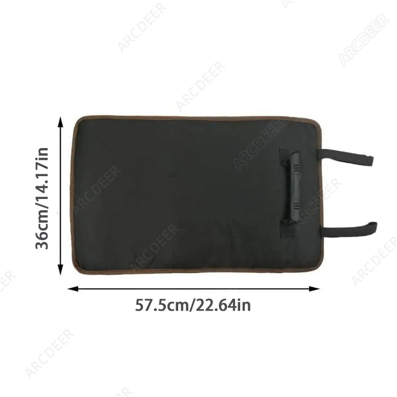 Roll Up Tool Bag Organizer 22 Pouches Compact Portable Tool Storage Bag Waterproof Small Tool Bag for Car Mechanic Electrician