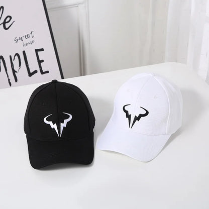 Bonés de Beisebol para Homens e Mulheres, 100% Algodão, Boné de Tênis com Bordado 3D e Ajuste Snapback