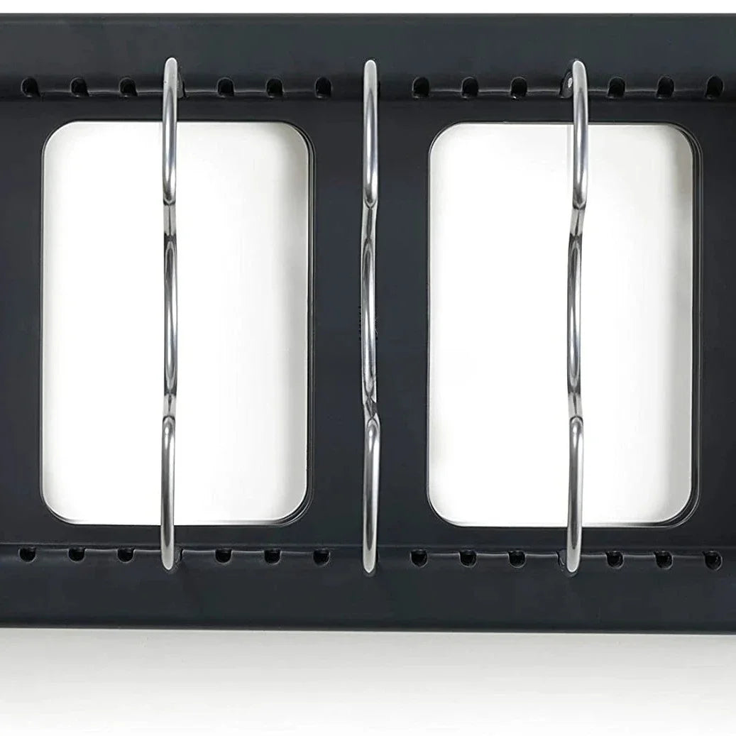 Novo Suporte Telescópico de Panelas 6 Grades, Organizador de Panelas, Suporte para Gabinete que Economiza Espaço para Panelas, Frigideiras e Tampas - Mantenha Sua Cozinha Organizada e Arrumada