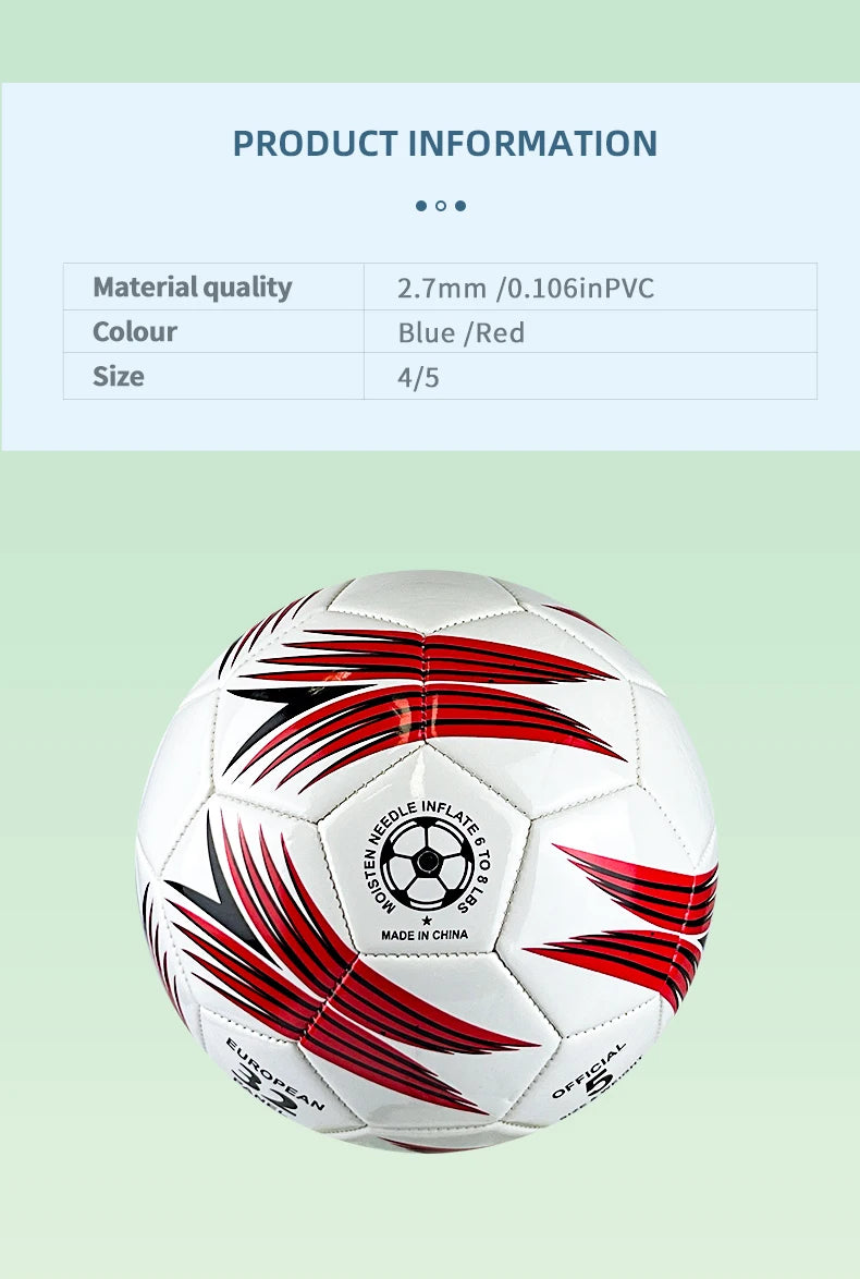 1pc Soccer Ball, Wear-resistant Soft Football For Adult Training Competition,Size 4,5