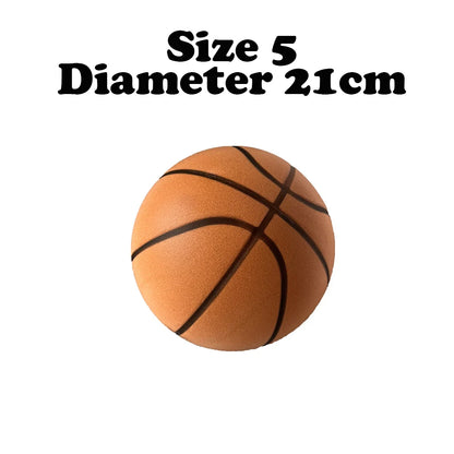 Basquete Silencioso Tamanho 7# (29,5") 6#/5# Bola de Basquete de Espuma Interna Texturizada Sem Ar para Dribles Silenciosos Treinamento Bola Silenciosa Presente