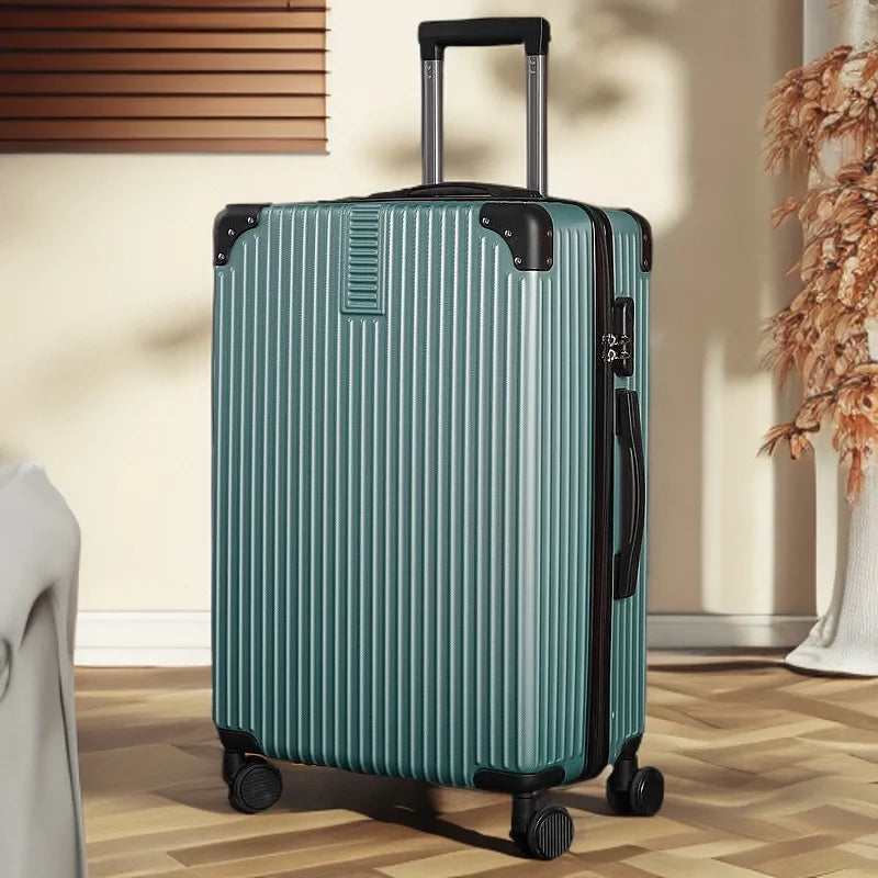 Mala de Rodinhas 20 24 26 28" Maleta de Viagem com Rodas, Cadeado de Combinação, Bagagem de Mão