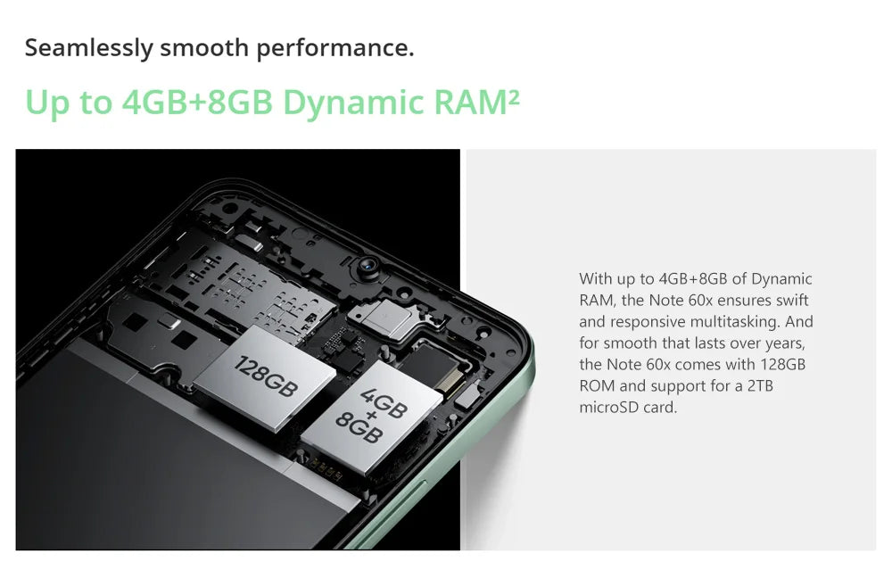 Celular Smartphone Realme Note 60X 4G 3GB Ram 64GB Rom 5000mAh