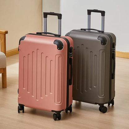 Mala de 20/24 polegadas com Rodas Universais e Cadeado de Combinação, Mala de Viagem de Grande Capacidade